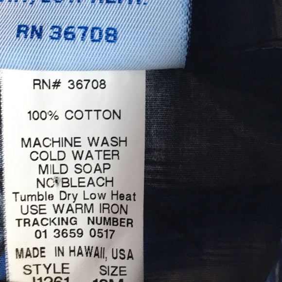 Hawaiian shirt size 18 months blue black RJC EUC - Picture 11 of 12